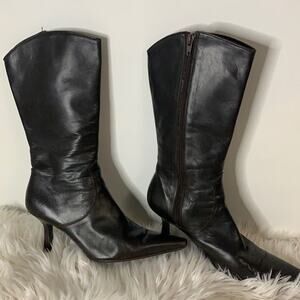 ANDREA RIVALTA BROWN LEATHER BOOTS SIZE‎ 9